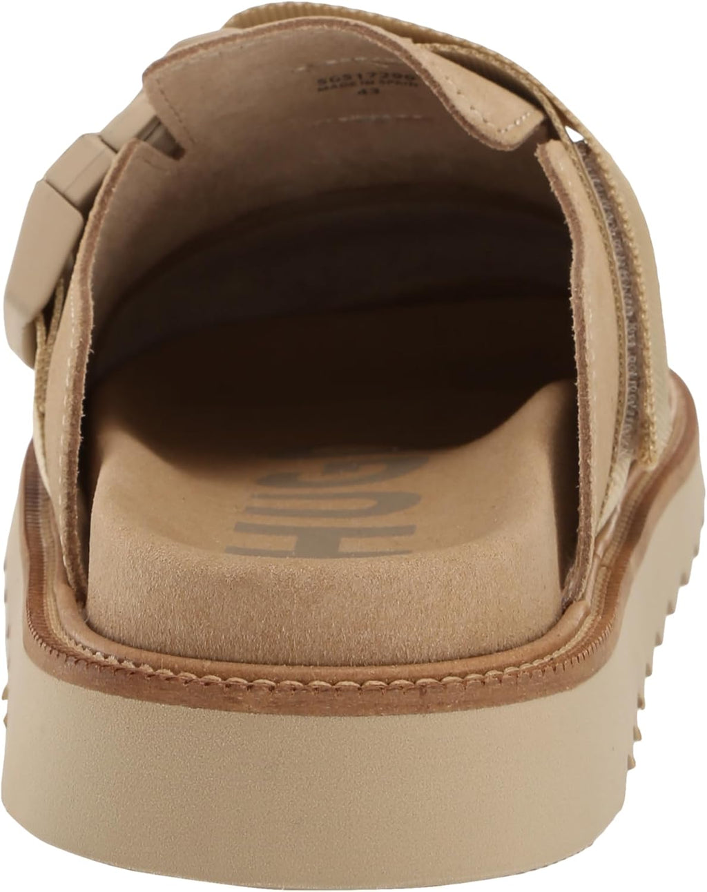 Men'S Slip on Top Buckle Suede Clogs
