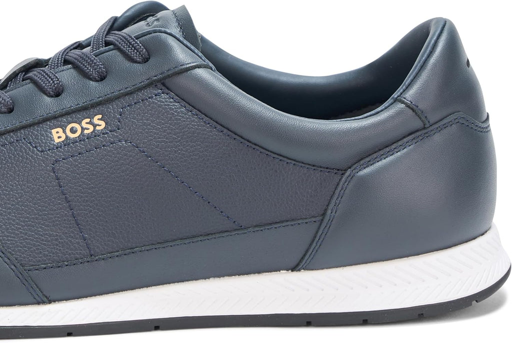 Men'S Titanium Low Profile Leather Sneakers