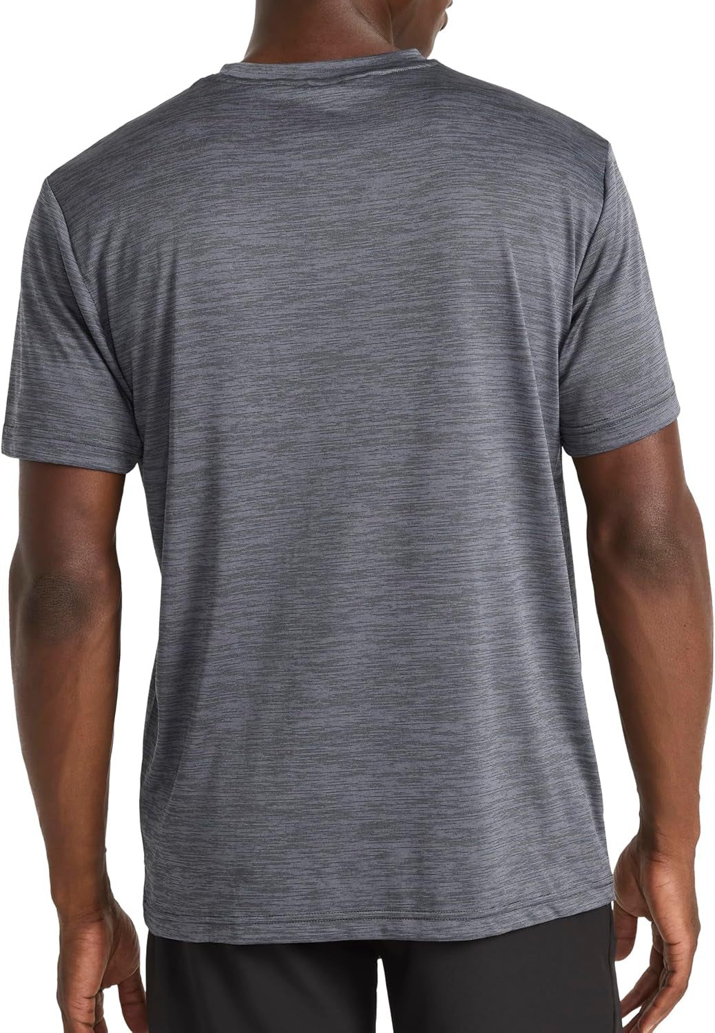 Men'S Small Logo Short Sleeve Crewneck T-Shirt, Standard Fit, Breathable Lightweight Stretch Knit Fabric