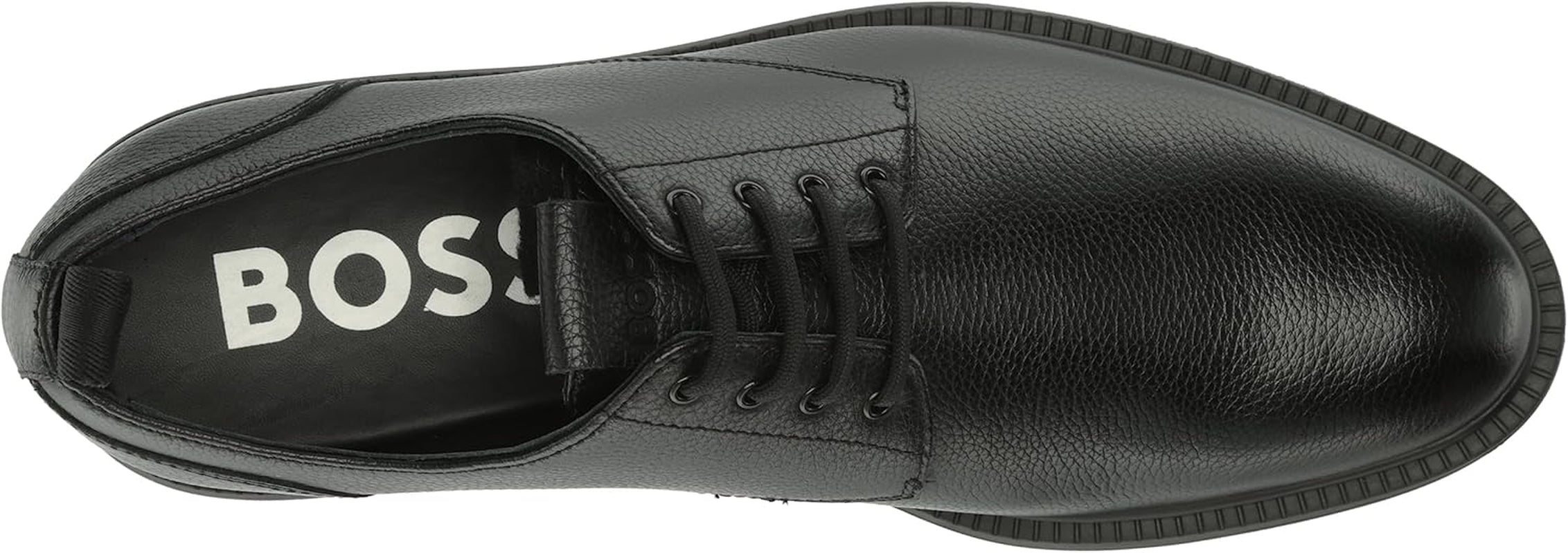 Men'S Larry Grain Leather Derby Dress Shoes