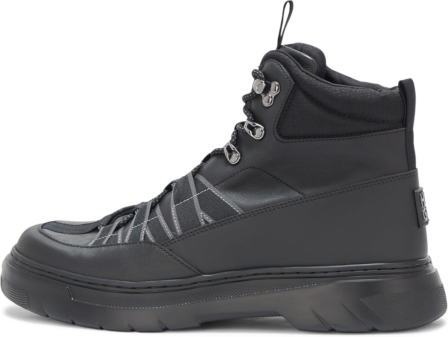 Mens High Top Hiking Style Lace up Boot