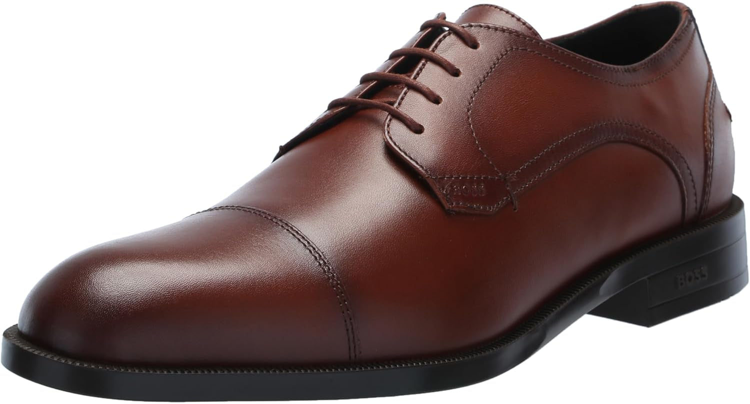 Mens Tayil Smooth Leather Derby Dress Shoe