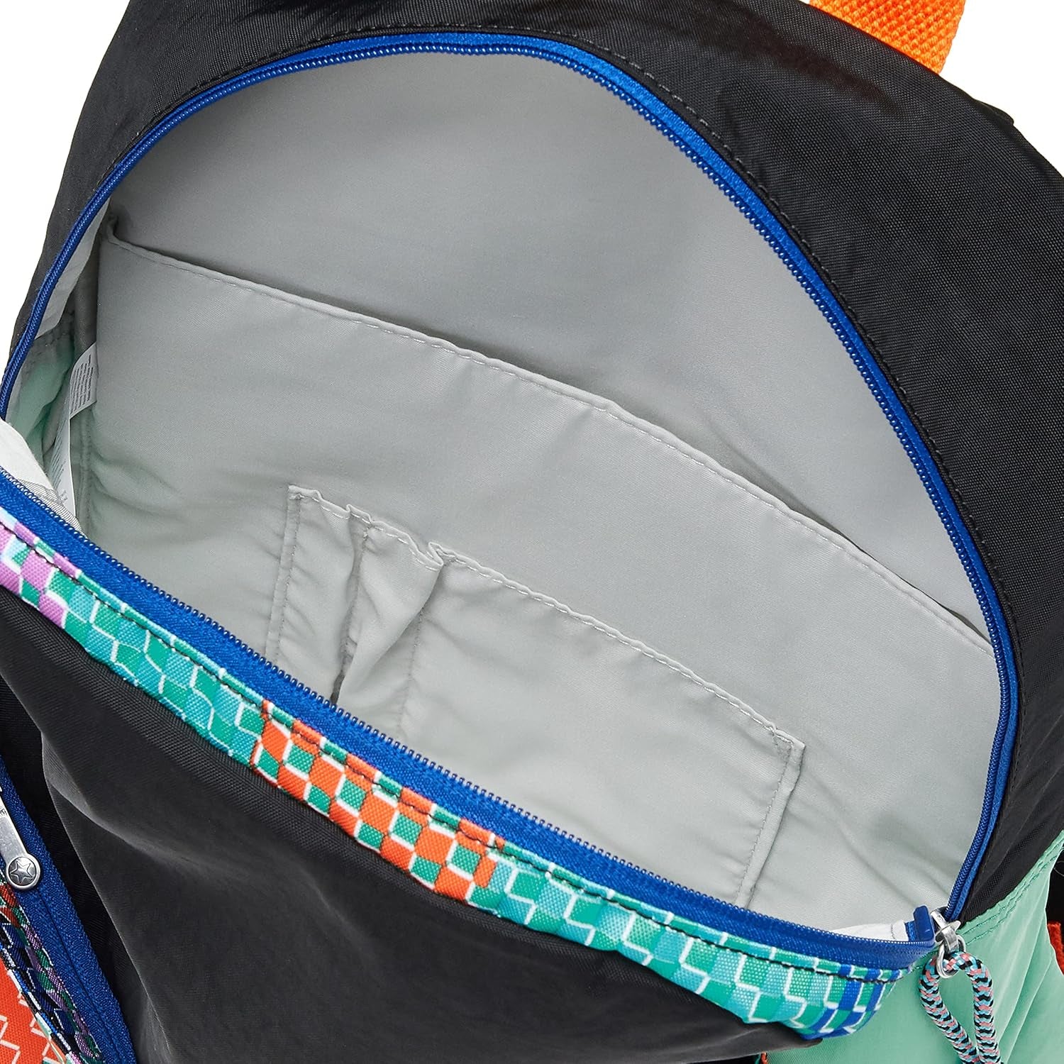 (キプリング) Women Casual Bag, Bold Tap Bl, Large Slimline Backpack Made from Upcycled Material