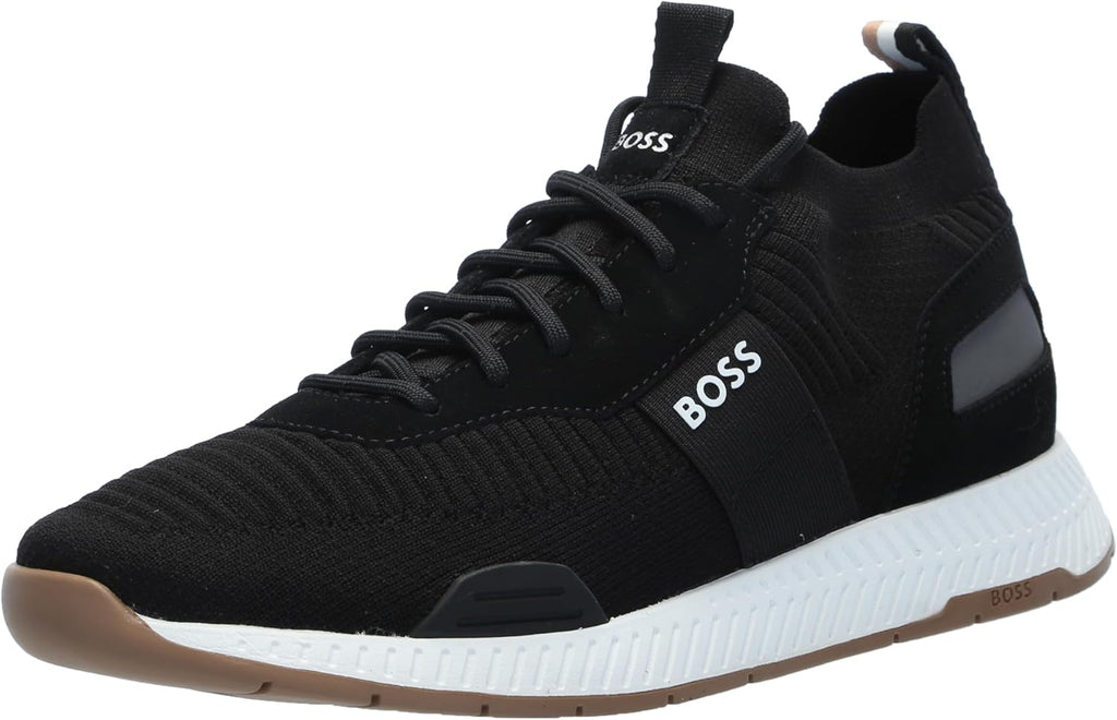 Mens Structured Knit Sock Running Sneaker