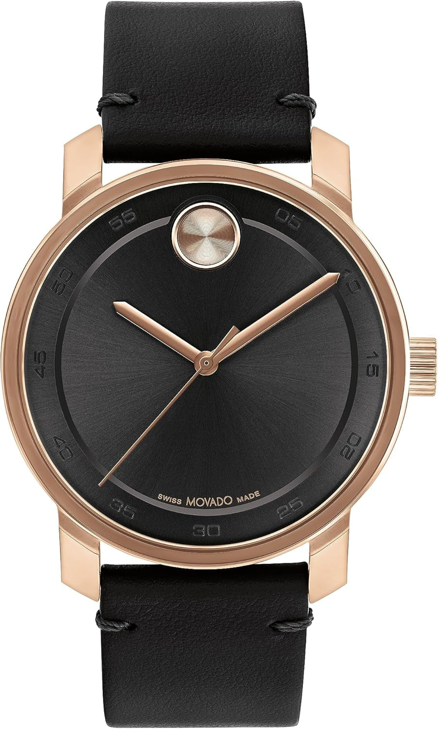 Bold Access Men'S Quartz Watch, Swiss Movement, Leather Strap, Water-Resistant up to 3ATM, Classic Timepiece - Gift for Him - 41Mm