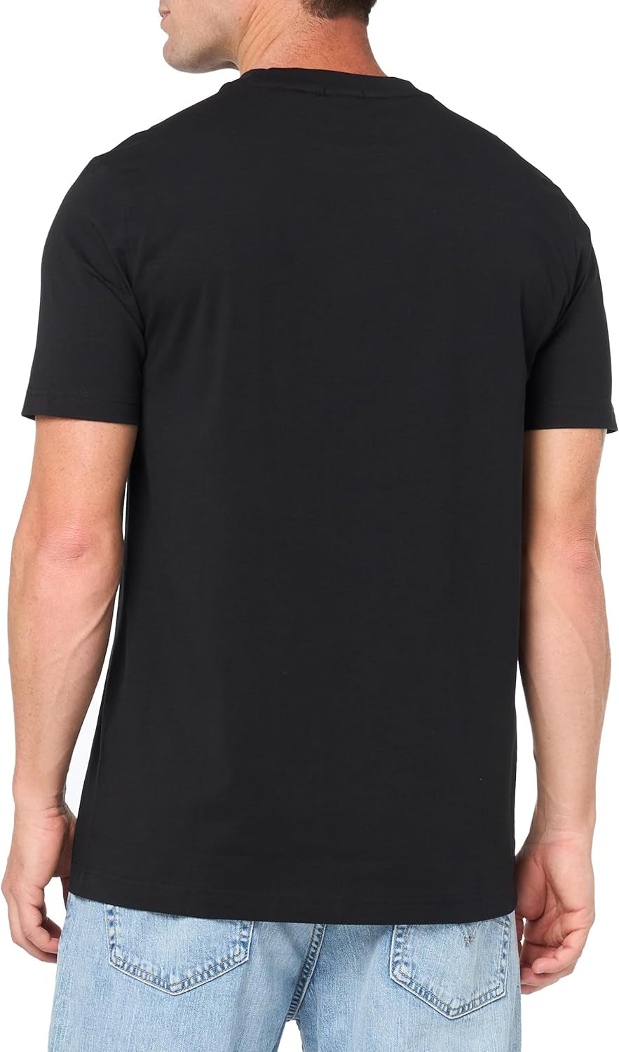 Men'S Contrast Logo Cotton Stretch T-Shirt