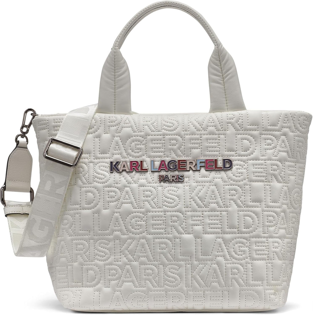 Paris Voyage Crossbody Tote Bag, Winter White Multi, One Size