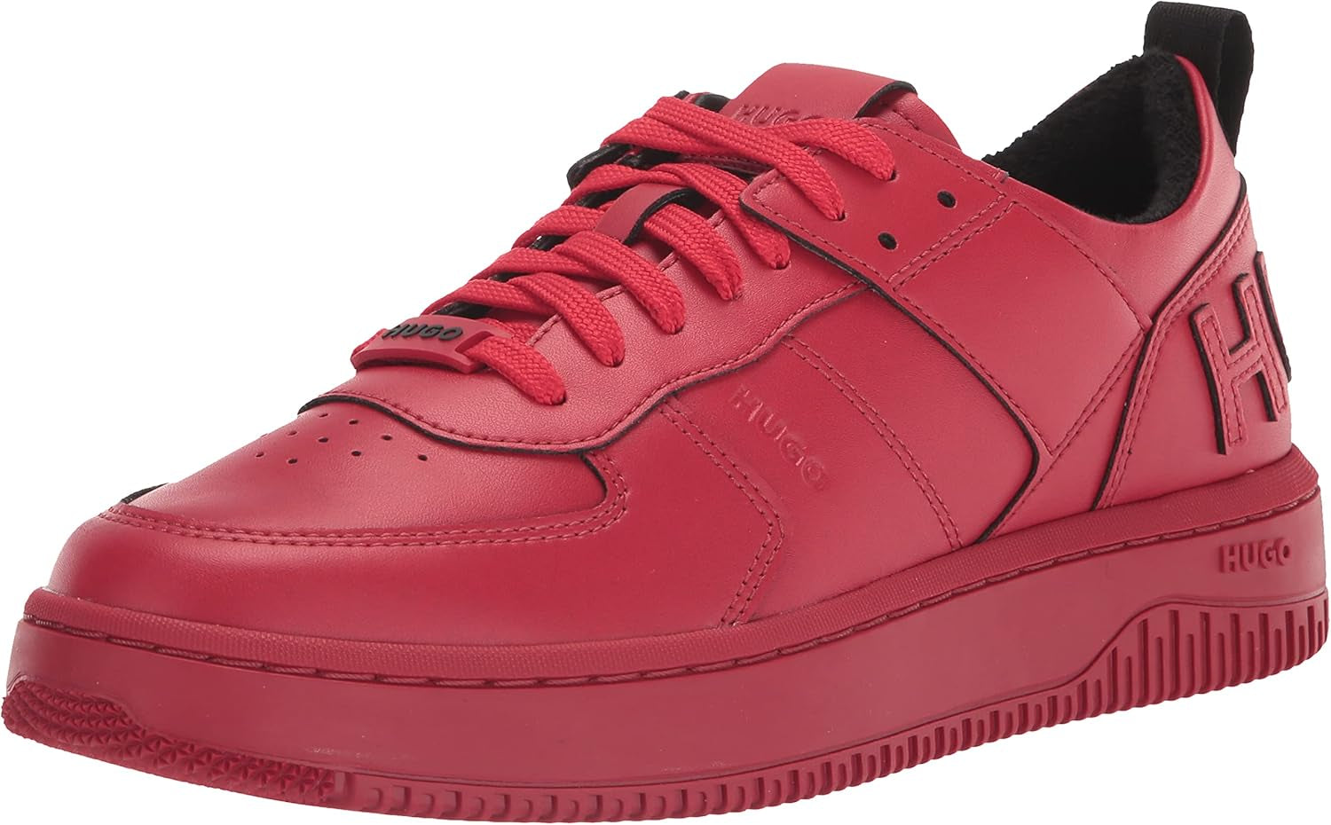 Mens Back Logo Lace up Sneakers