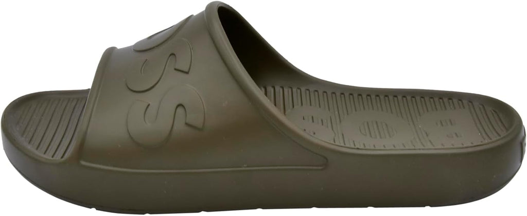Mens Bold Logo Vinyl Slide Sandals