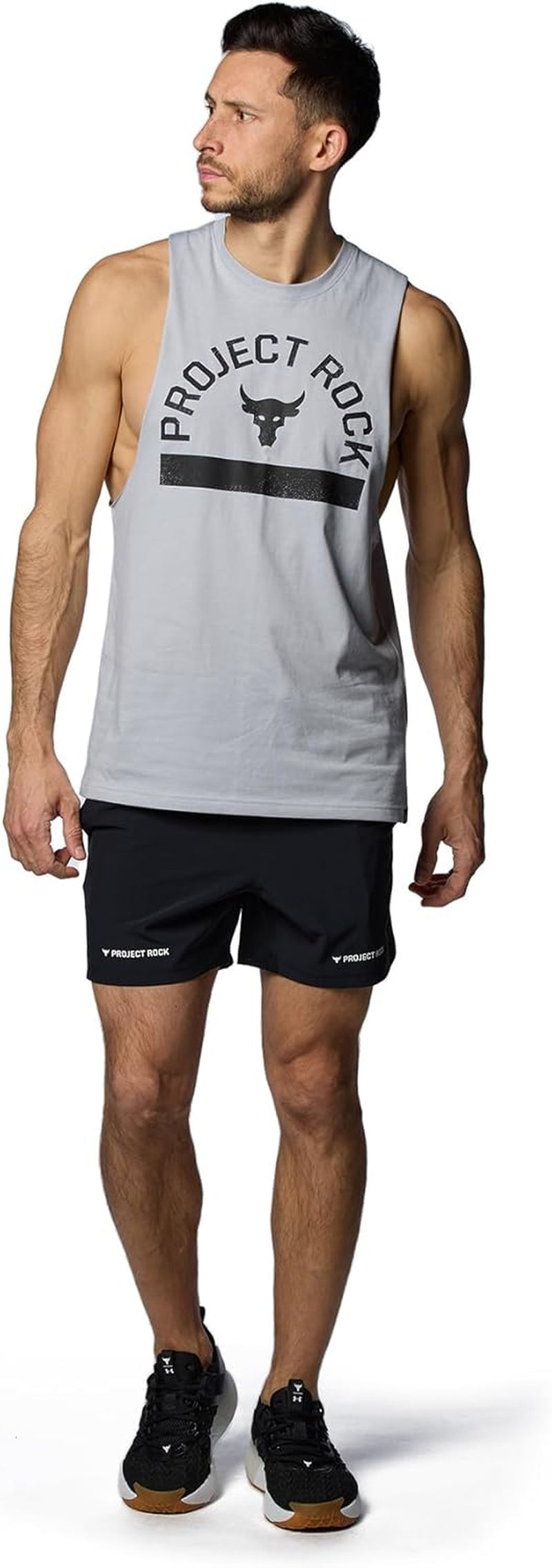 Men'S Project Rock Payoff Graphic Sleeveless T Shirt