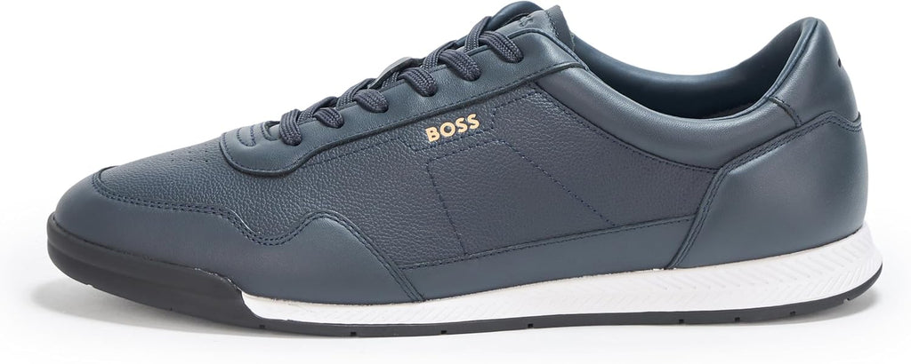 Men'S Titanium Low Profile Leather Sneakers