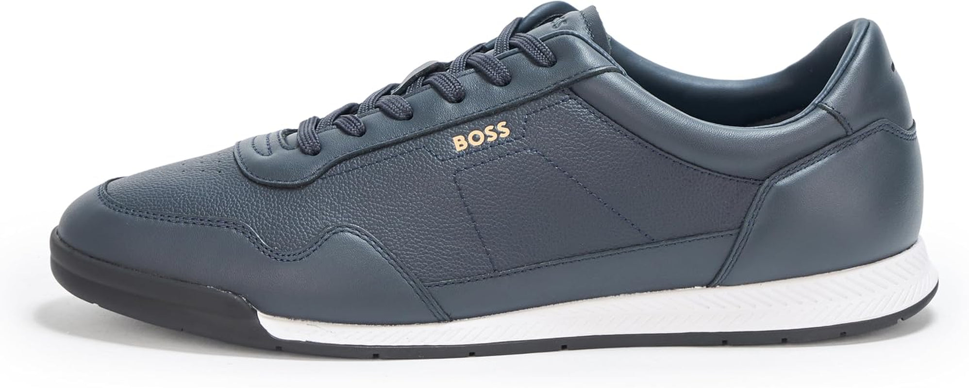 Men'S Titanium Low Profile Leather Sneakers